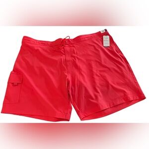 Roundtree & Yorke Caribbean Size 4XB Cargo Swim Shorts 9” Inseam NWT